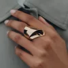 Anello Éole Draped Edition in oro 24 carati dorato Anello Éole Draped Edition in oro 24 carati dorato