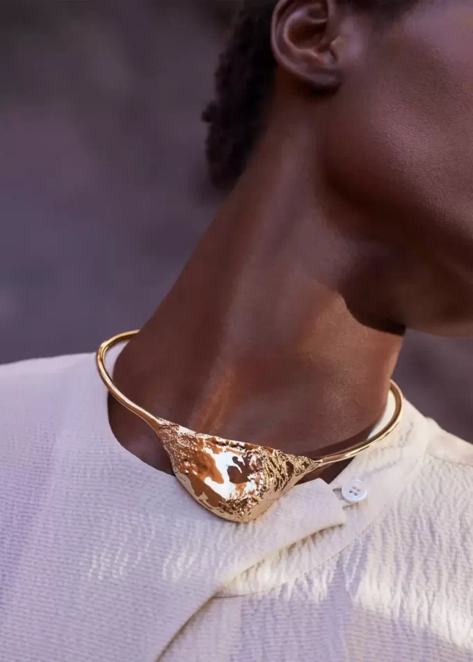 Collana Eroz Edition in oro 24 carati dorato Collana Eroz Edition in oro 24 carati dorato