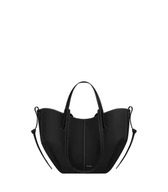 Cyme Mini Edition Textured Black con cuciture ecrù
