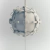 Edizione Button Bow Sphere in porcellana Edizione Button Bow Sphere in porcellana