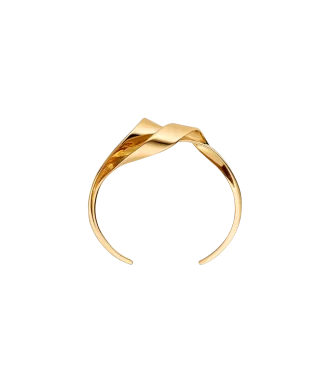 Edizione Éole Cuff in oro 24 carati dorato