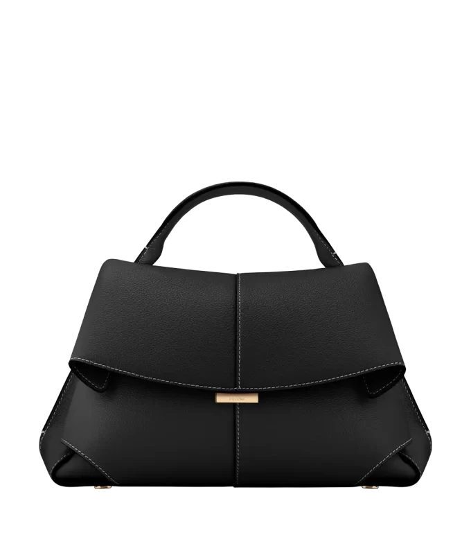 Mokki Edition Textured Black con cuciture ecrù Mokki Edition Textured Black con cuciture ecrù