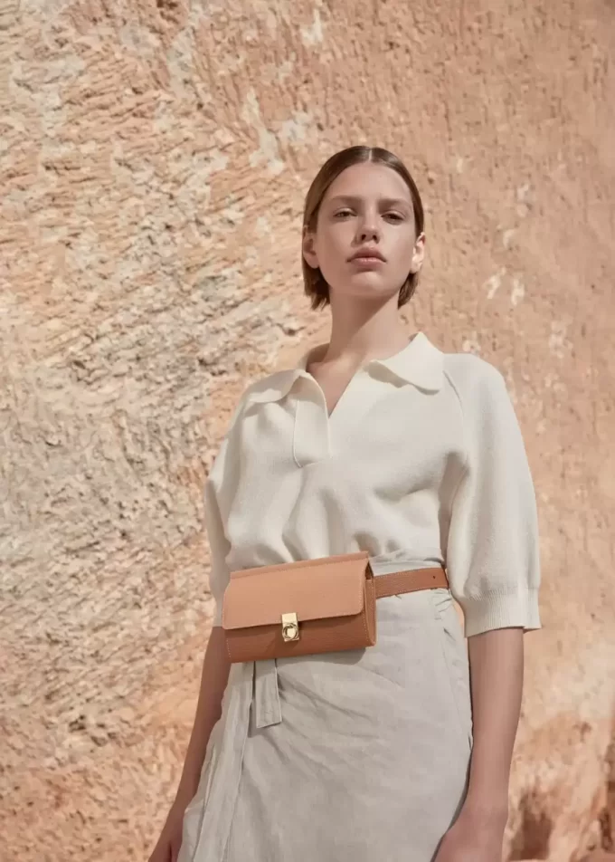 Numéro Sept Belt Edition Textured Duo Camel Numéro Sept Belt Edition Textured Duo Camel