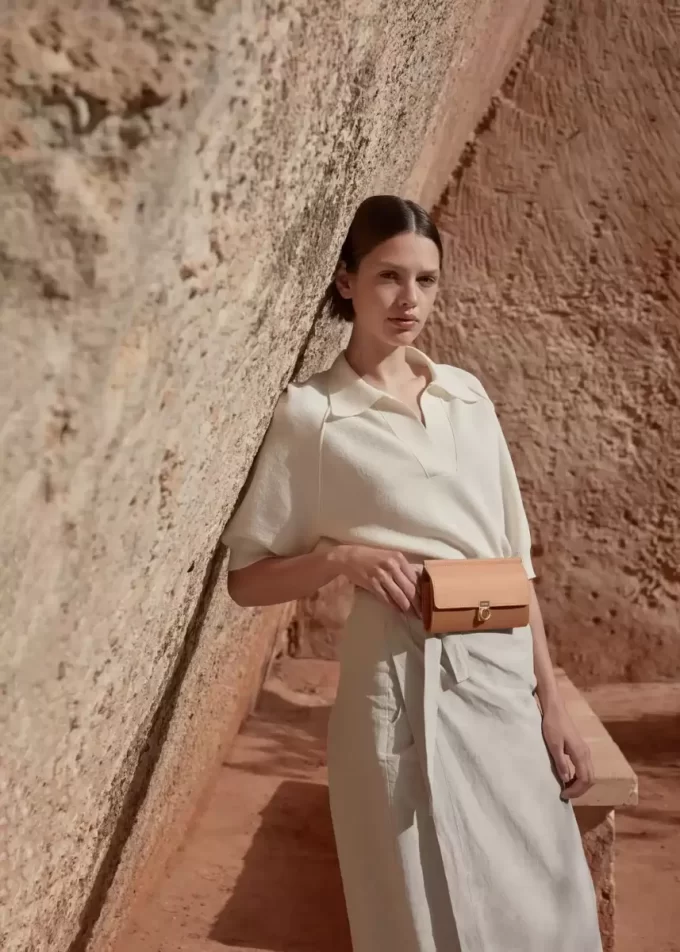 Numéro Sept Belt Edition Textured Duo Camel Numéro Sept Belt Edition Textured Duo Camel