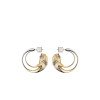 Orecchini a cerchio Eroz Edition Duo in palladio con placcatura in oro 24 carati Orecchini a cerchio Eroz Edition Duo in palladio con placcatura in oro 24 carati