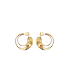 Orecchini a cerchio Eroz Edition in oro 24 carati dorato
