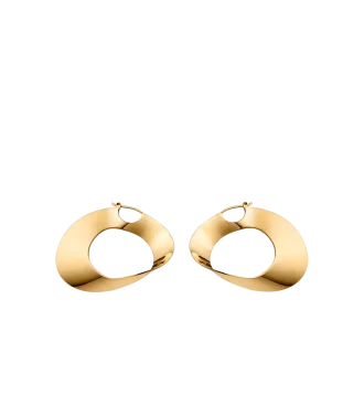 Orecchini a cerchio Éole Edition in oro 24 carati dorato Orecchini a cerchio Éole Edition in oro 24 carati dorato
