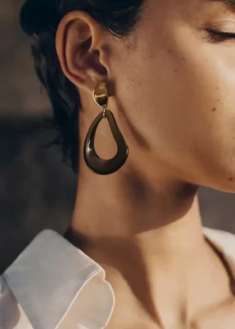 Orecchini pendenti Naé Edition in vetro fumé
